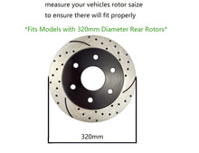 Load image into Gallery viewer, Atmansta QPD10006 Rear Slotted & Drilled Rotors and Ceramic Pads Brake Kit for 2005-2018 Chrysler 300 2006-2018 Dodge Charger 2009-2011 Dodge Challenger V6 RWD2005-08 Dodge Magnum