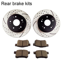 Load image into Gallery viewer, Atmansta QPD20002 Front & Rear Brake kit with Drilled/Slotted Rotors and Ceramic Brake pads for 2009 2010 Acura TSX Base / 2008 2009 2010 Honda Accord EX EX-L