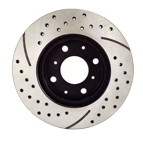 Atmansta QPD10007 Front Brake kit with Drilled/Slotted Rotors and Ceramic Brake pads for 1990-1999 Honda Civic