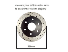 Load image into Gallery viewer, Atmansta QPD10037 Rear Brake kit with Drilled/Slotted Rotors and Ceramic Brake pads for 2005-2018 Chrysler 300 5.7L V8 or AWD V6 2006-2018 Dodge Charger 2009-2018 Dodge Challenger 2006-2008 Magnum