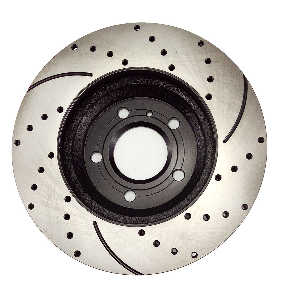 Front Drilled and Slotted Brake Kit Rotors Black and Ceramic Pads Pair of 2 Driver and Passenger Side Replacement for Chevrolet Impala Limit Front Drilled and Slotted Brake Kit Rotors Black and Ceramic Pads Pair of 2 Driver and Passenger Side Replacement for Chevrolet Impala Limit