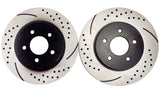 Atmansta QD10539 Front Drilled & Slotted Rotors Pair for Ford F-150 Lincoln Mark LT